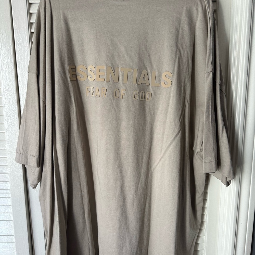 Fear of God Essentials Tan Short Sleeve Tee